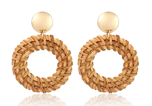 Rattan Earrings